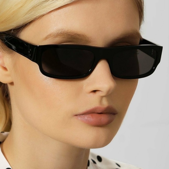 Celine | Accessories | Celine Black Rectangular Unisex Sunglasses 